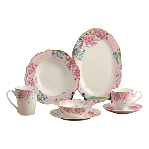 Complete ceramic dinnerware set with plates bowls and serving dishes - Form Feast
