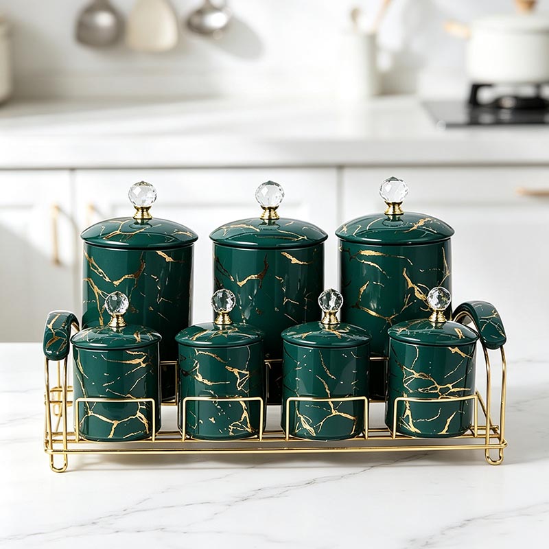 HD-5060L ceramic storage jar set in modern kitchen - Form Feast