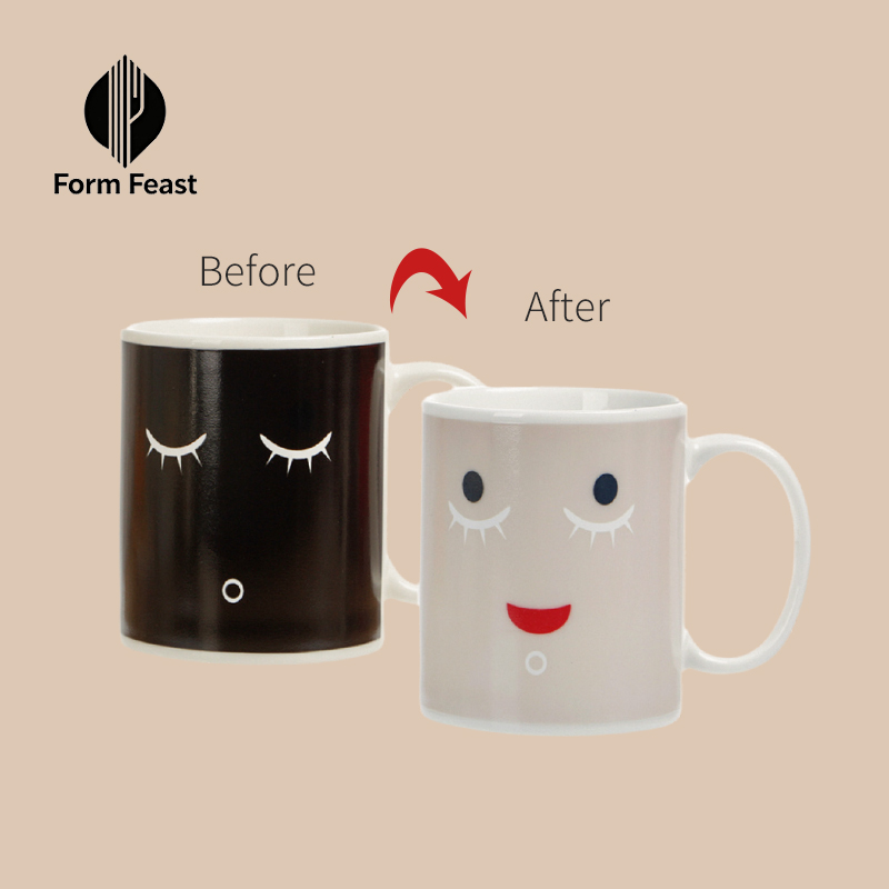 Good morning color changing ceramic mug 330ml - Form Feast wholesale