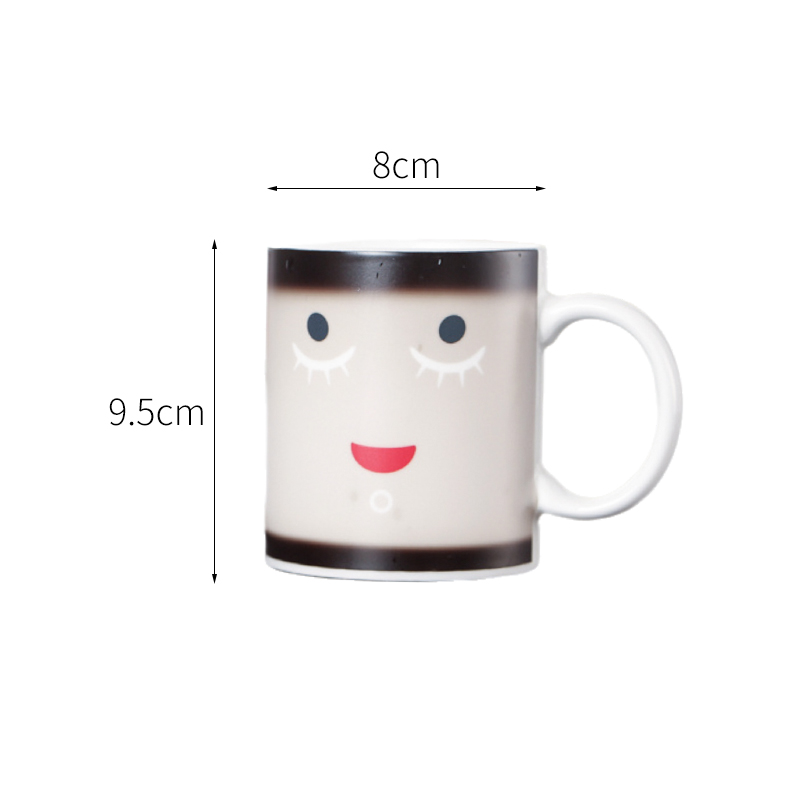 Good morning color changing mug size chart 8cm x 9.5cm 330ml - Form Feast wholesale
